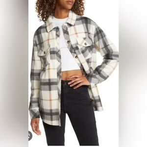 Thread and supply polar fleece shacket